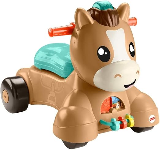 Fisher-Price, Pony Salta in Sella 2-in-1 con Suoni e 3 modalità di Gioco