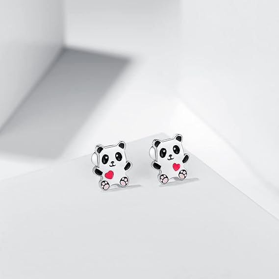 TIZU Orecchini in argento Panda