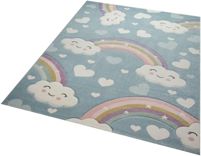 Teppich-Traum Tappeto per Bambini arcobaleno 80x150 cm