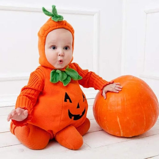 Costume Halloween Tutina Zucca 0/6 mesi