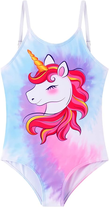 WAWSAM Costume da Bagno Bambina Unicorno