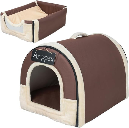 ANPPEX Casetta da interno per Gatti e Cani 2 in 1  (45P x 35l x 35H cm)