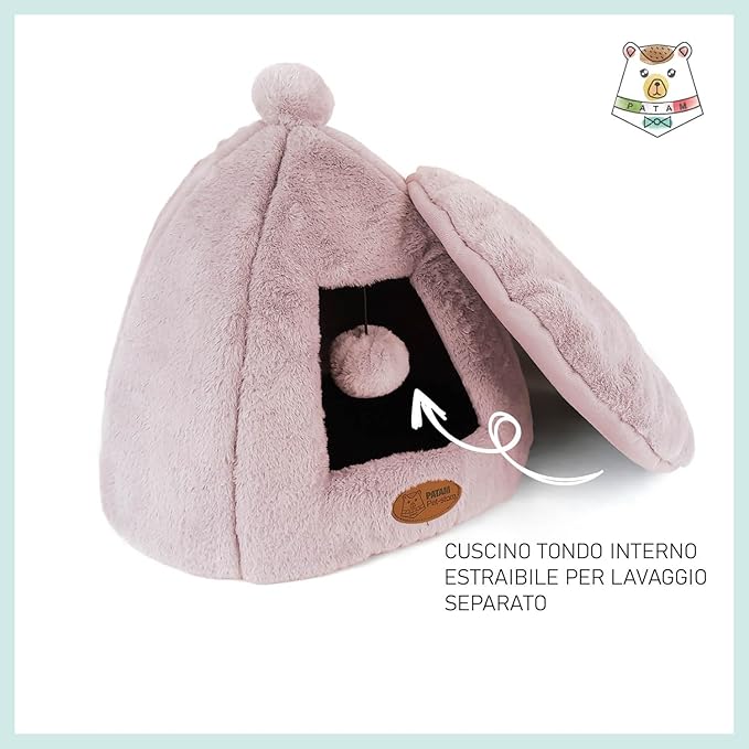 PATAM Cuccia-Casetta per Cani e Gatti  43x43x43 cm