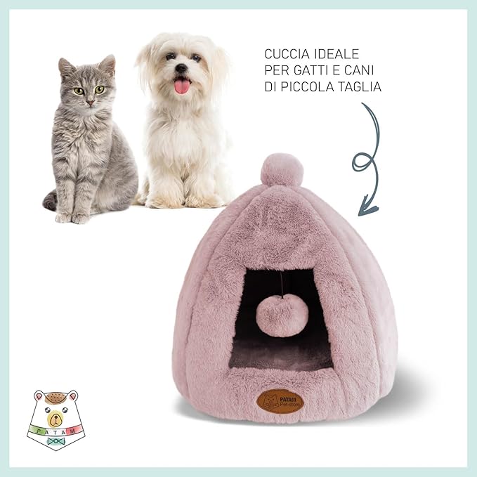 PATAM Cuccia-Casetta per Cani e Gatti  43x43x43 cm