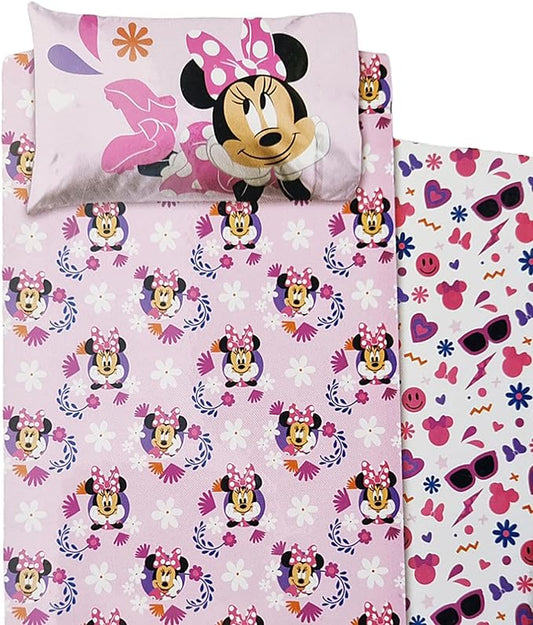 Set Lenzuolo Letto Singolo Minnie Mouse