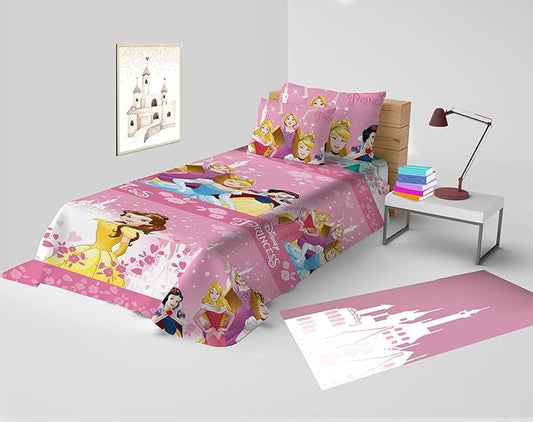 Copriletto Letto Singolo Disney Princess in cotone