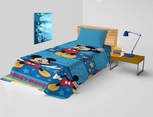 Copriletto Letto Singolo Disney Mickey Mouse in cotone