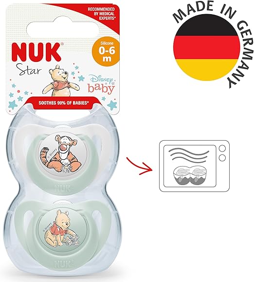 NUK Star ciuccio 0-6 mesi Set 2 Pezzi