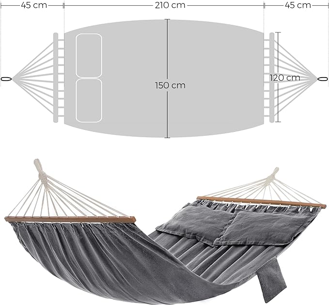SONGMICS Amaca con 2 Cuscini