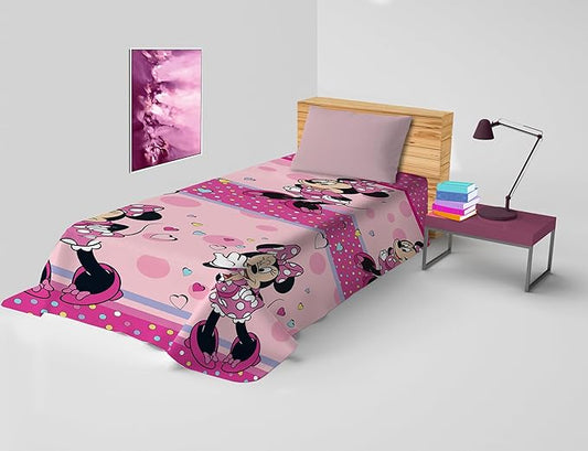 Copriletto Letto Singolo Disney Minnie in cotone