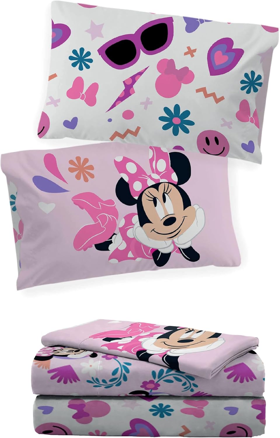 Set Lenzuolo Letto Singolo Minnie Mouse