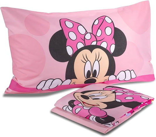 Set Lenzuolo Letto Singolo Minnie Mouse