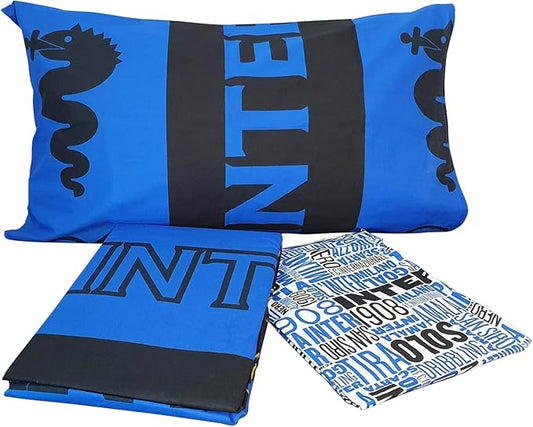 Set Lenzuolo Letto Singolo Inter