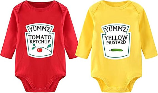 Set 2 Body Per Neonati Ketchup e Mustard