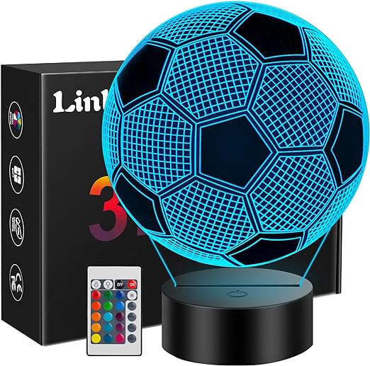 Lampada pallone da calcio 3D con 16 Cambi di Colore