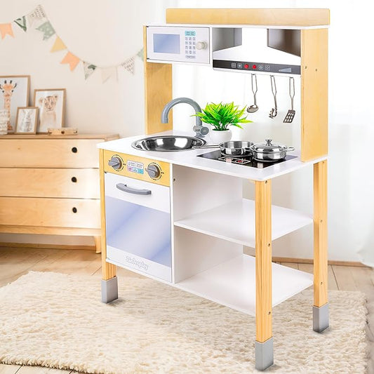 Cucina per bambini in legno della serie Green