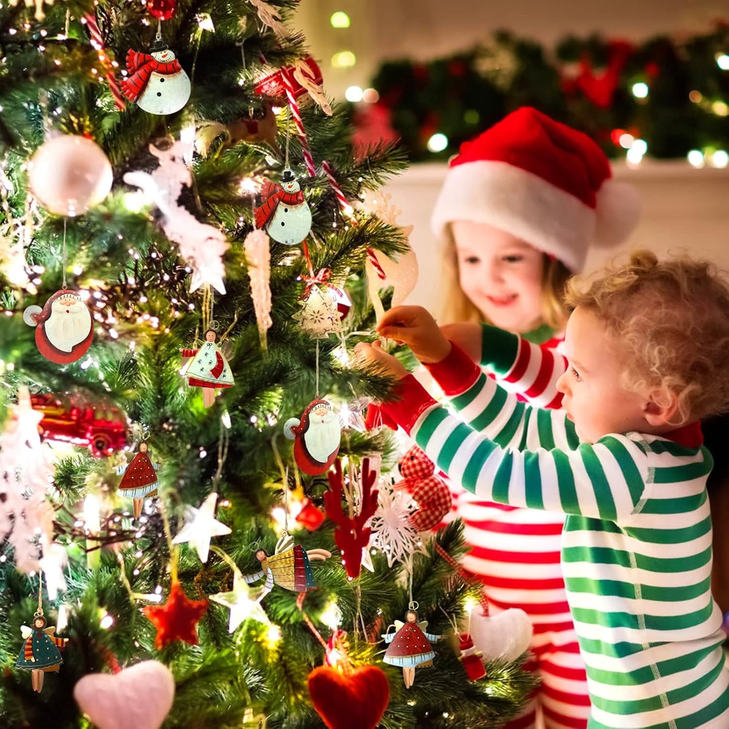 Decorazioni Albero di Natale in Ferro 6 pezzi