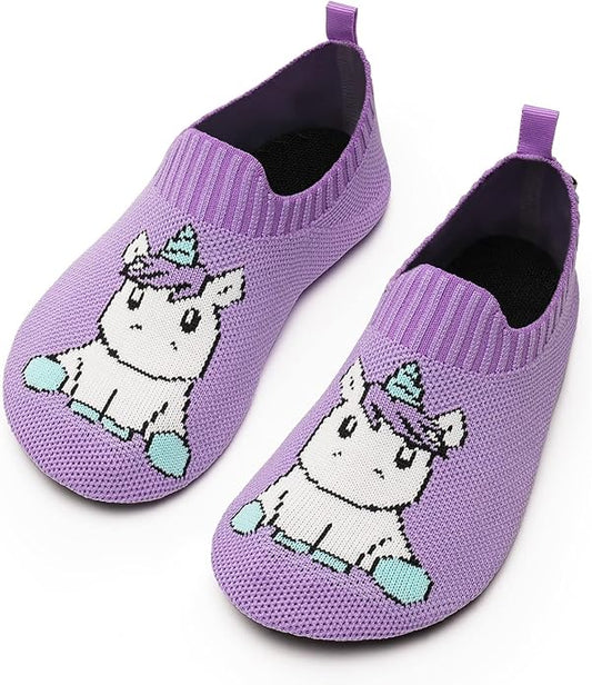 Torotto Pantofole Bambina Unicorno in maglia