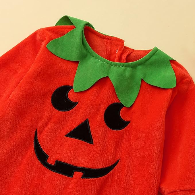 Costume Halloween Neonato Tutina Zucca