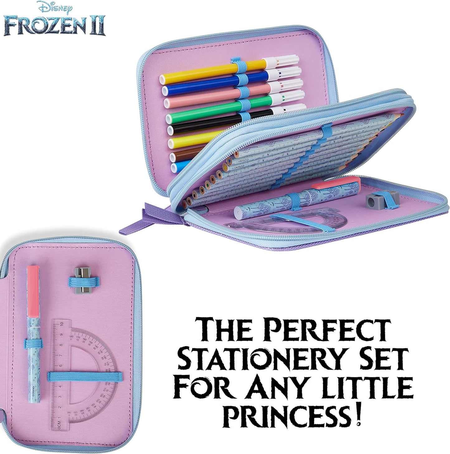 Disney  Astuccio con Cancelleria Frozen 2 zip