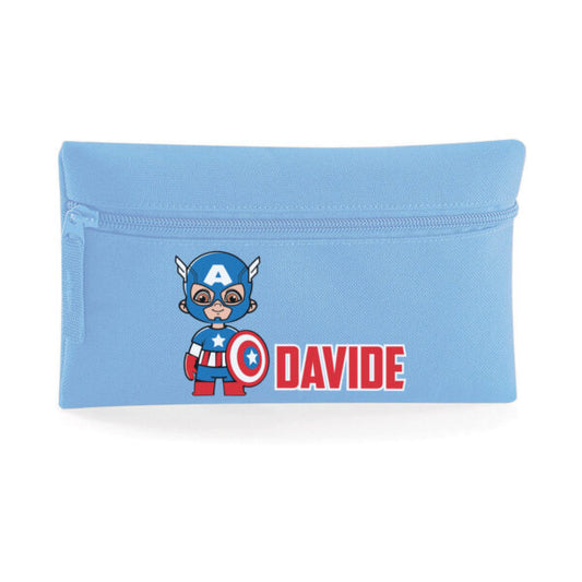 Astuccio personalizzato con nome baby captain america