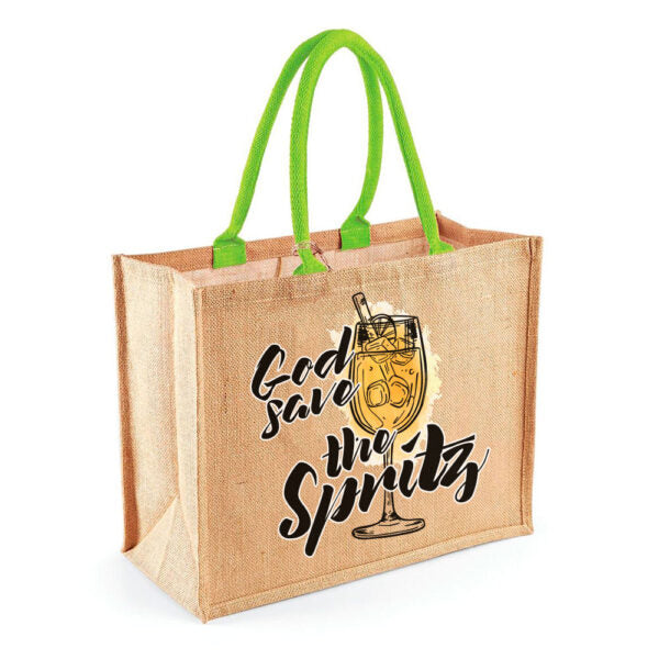 Borsa in Juta “God save the Spritz” – Linea Cocktail