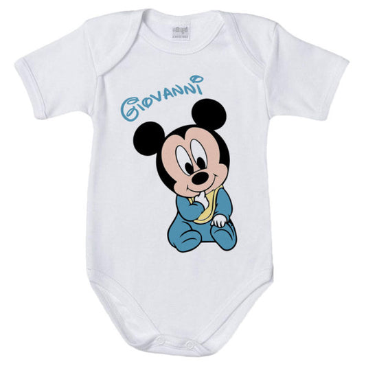 Body neonato personalizzato con nome sweet topolino