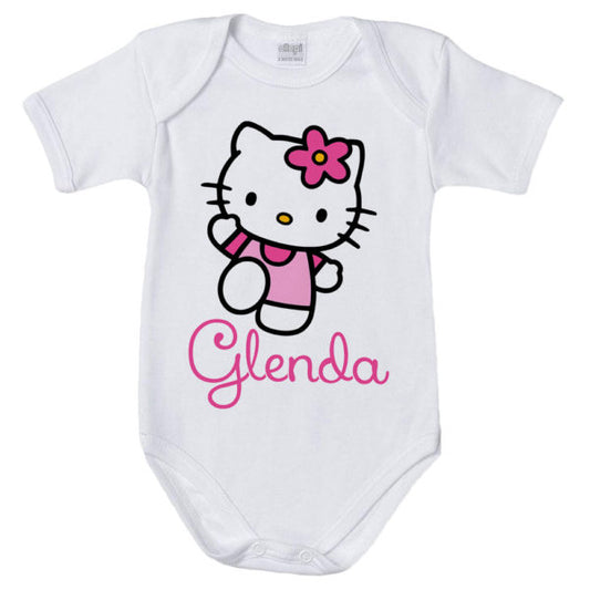 Body neonata personalizzato con nome hello kitty