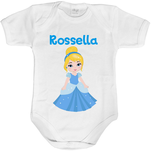 Body neonata personalizzato con nome baby princess