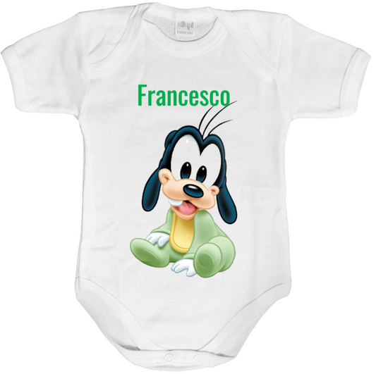 Body neonato personalizzato con nome baby Pippo