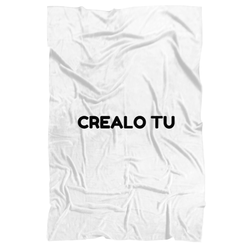 Coperta in pile personalizzata con nome "Crealo tu"