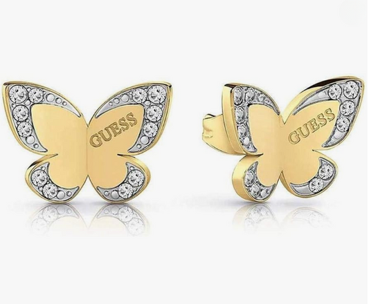 Orecchini Guess Love Butterfly acciaio