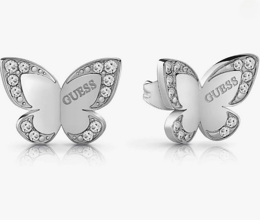 Orecchini Guess Love Butterfly acciaio