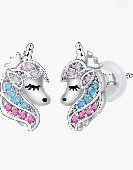 Arrebol Orecchini Unicorno Argento Sterling 925