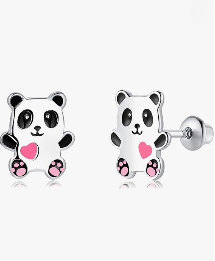 TIZU Orecchini in argento Panda