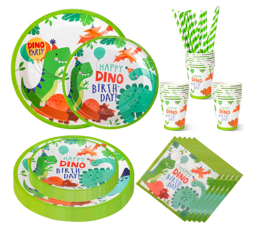 Set 120 pezzi Compleanno a tema Dinosauri