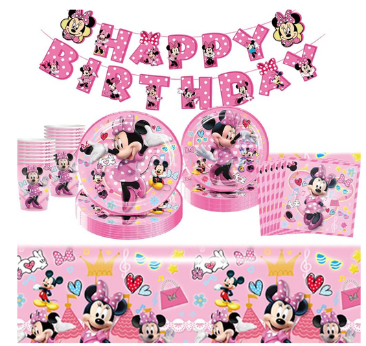 Set Compleanno a tema Minnie Mouse