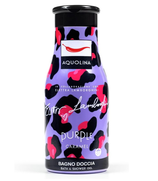 Aquolina Purple Caramel - Bagno doccia Limited Edition in collaborazione con Elettra Lamborghini - 250 ml