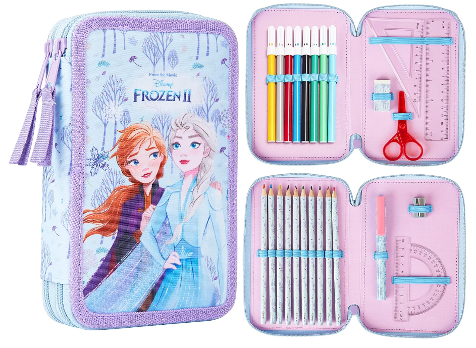 Disney  Astuccio con Cancelleria Frozen 2 zip