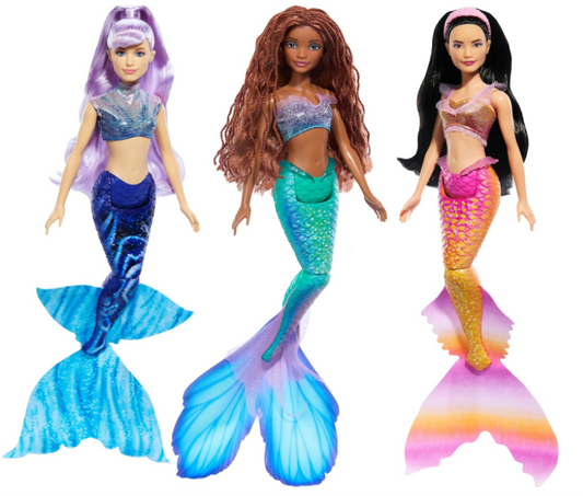 Mattel Disney La Sirenetta - Set Sorelle di Ariel -Karina, Mala e Ariel