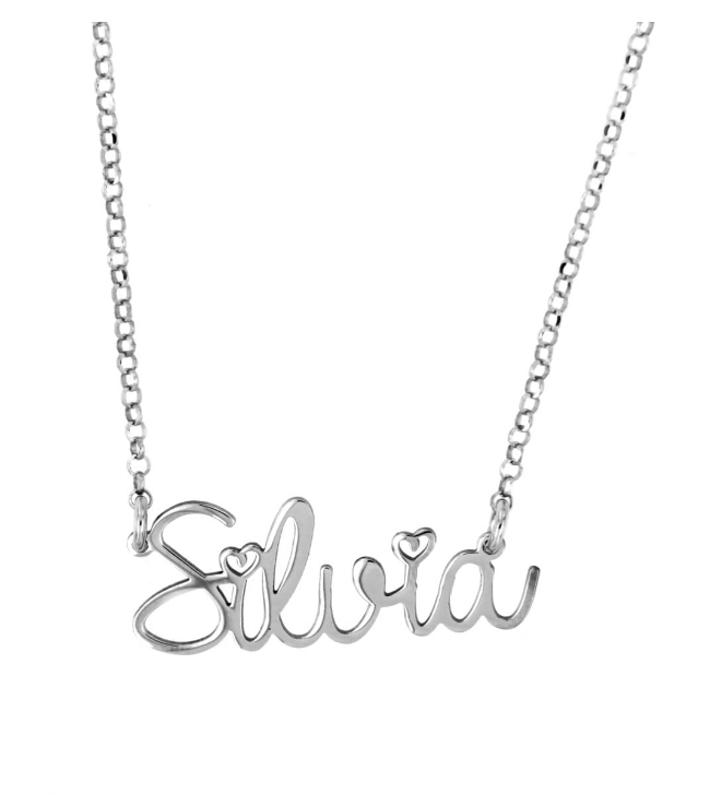 Collana con nome personalizzabile in Argento 925