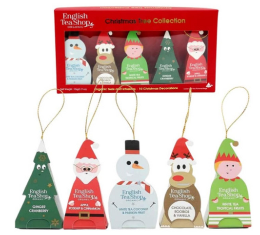 English Tea Shop Confezione Regalo 10 Soggetti Appendibili | Tisane Natale Gusti Assortiti - 20 Gr