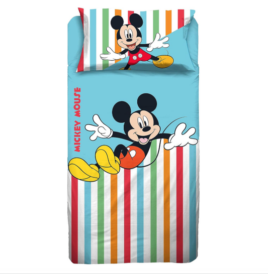 Topolino Mickey Mouse Completo Letto Singolo Disney