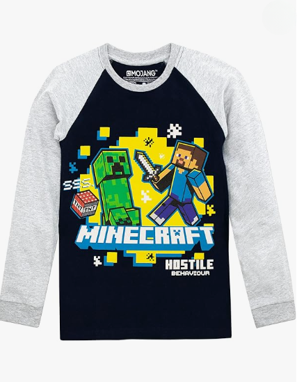 MINECRAFT - Maglietta a Manica Lunga