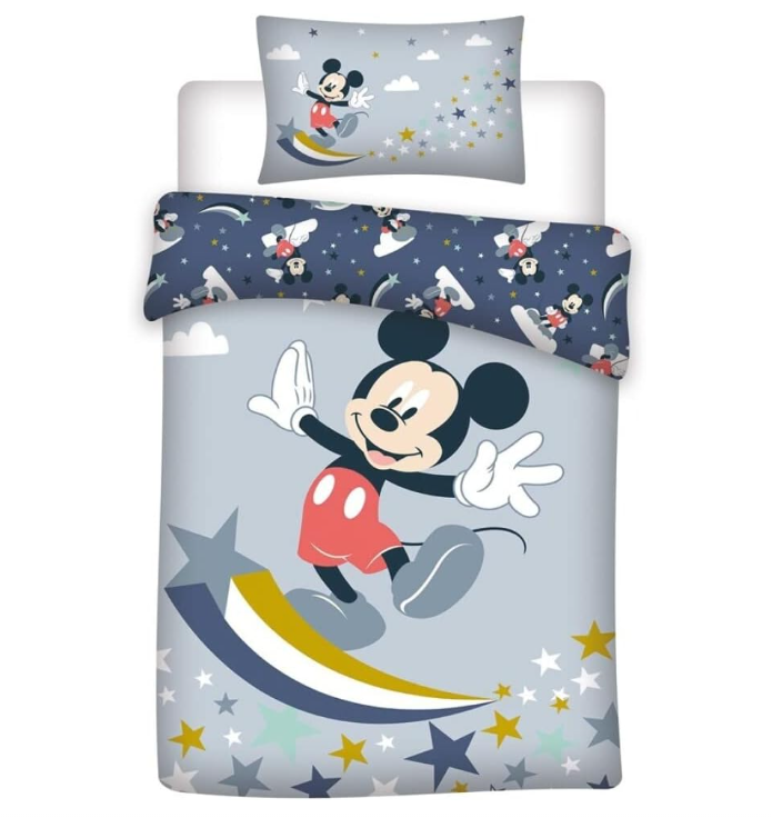 Set copripiumino + federa  Mickey Mouse 100 x 140 cm (lettino)