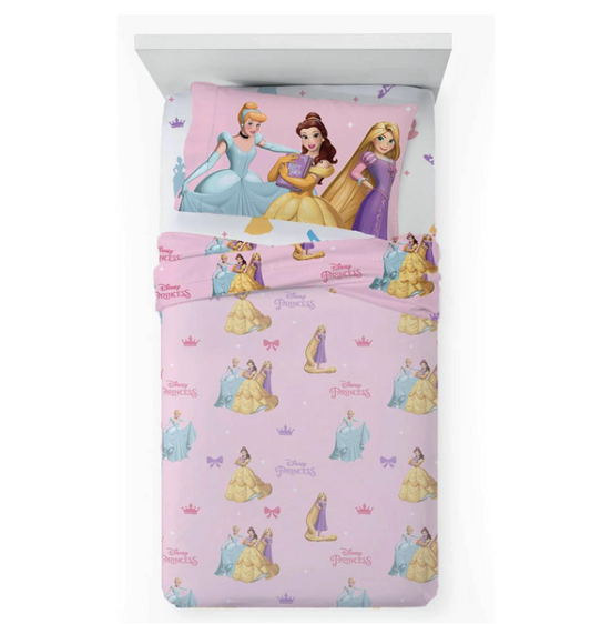 Set Lenzuolo Letto Singolo Principesse