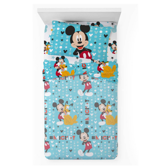 Set Lenzuolo Letto Singolo Mickey Mouse