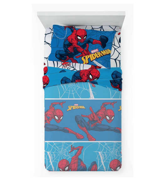 Set Lenzuolo Letto Singolo Spiderman