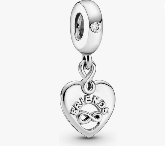 PANDORA - Charm a tema amicizia in argento sterling