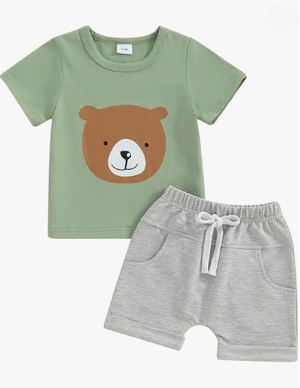 Completo Bambino Orso verde